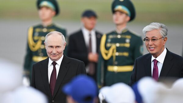 Путин прилетел в Казахстан с госвизитом